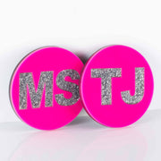 Pink Initial Coasters